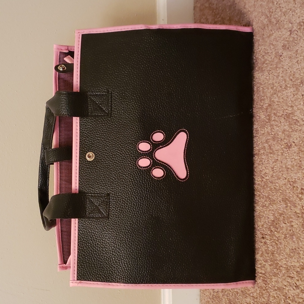 NEW Dog Pet Travel Carrier Shoulder Bag Pink/Black
